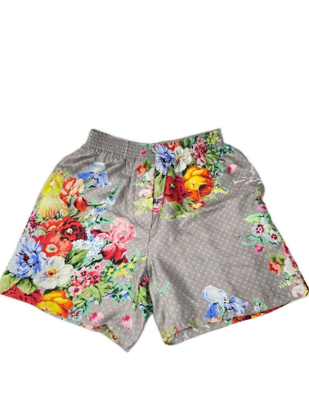 Louis Vuitton Silk Monogram Flowerer Shorts 34